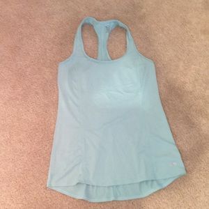 Light blue work out tank